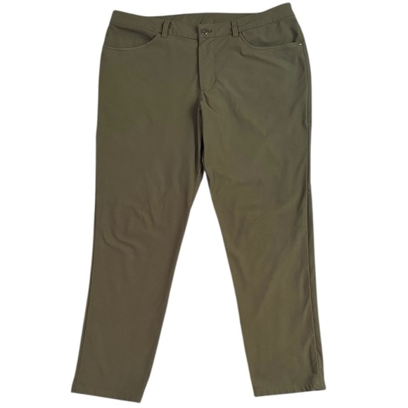 Lululemon ABC Slim-Fit Pant Warpstreme Army Green Men’s 36 - Picture 1 of 9
